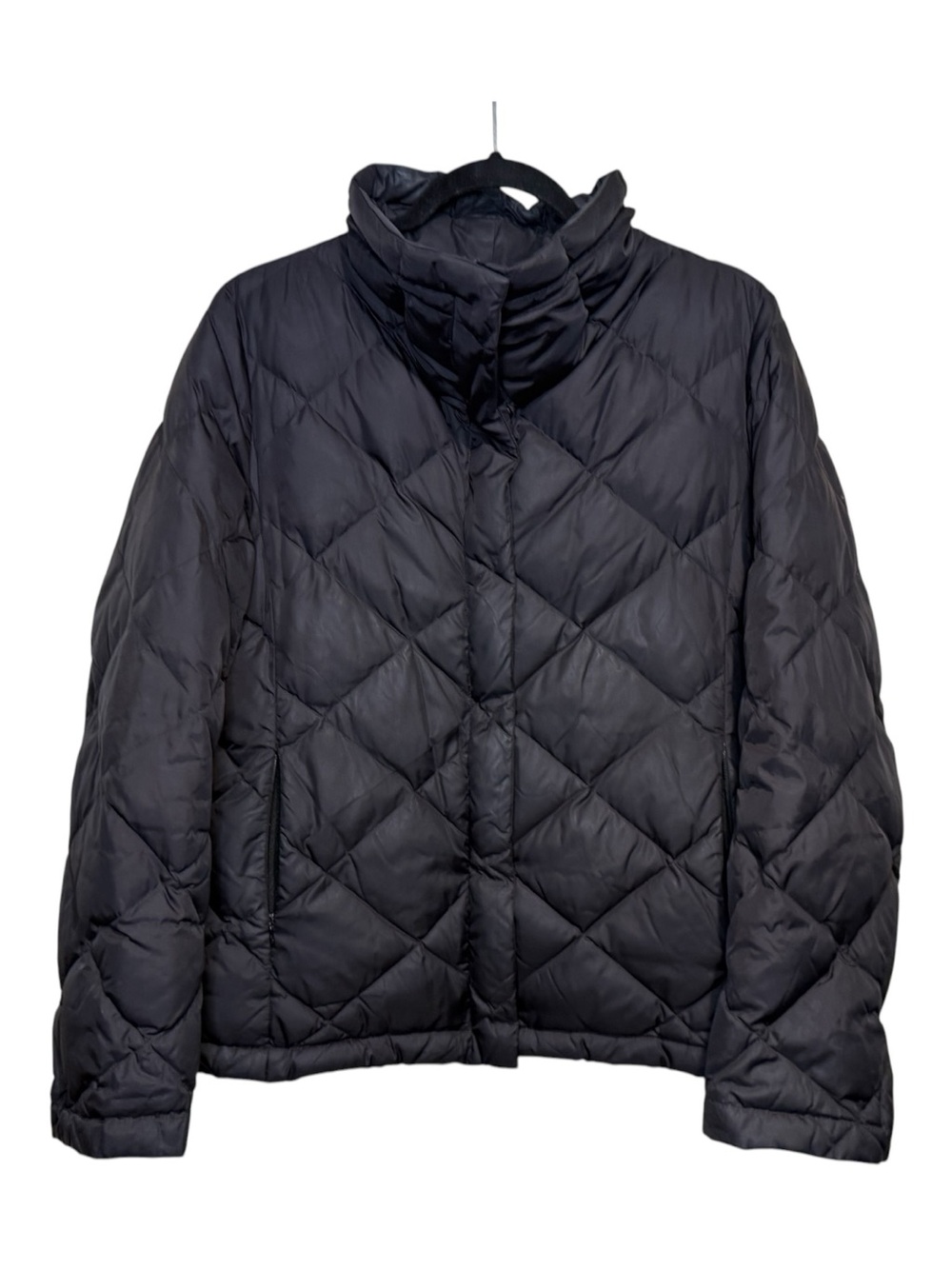 Eileen Fisher Diamond-Quilted goose Down puffer Jacket size medium - Picture 2 of 7